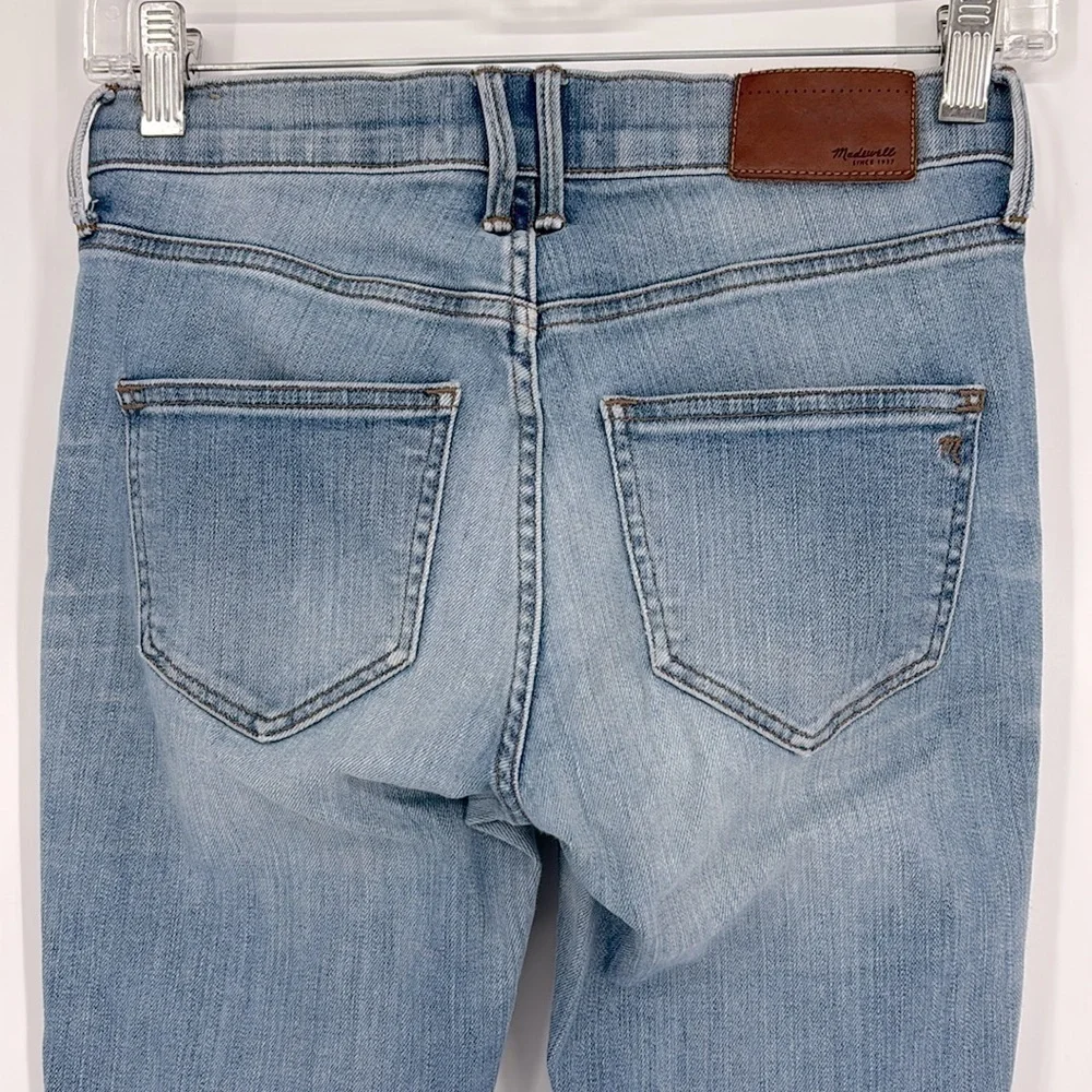 Madewell High Riser Skinny Distressed Light Wash Jeans Women’s Size 24